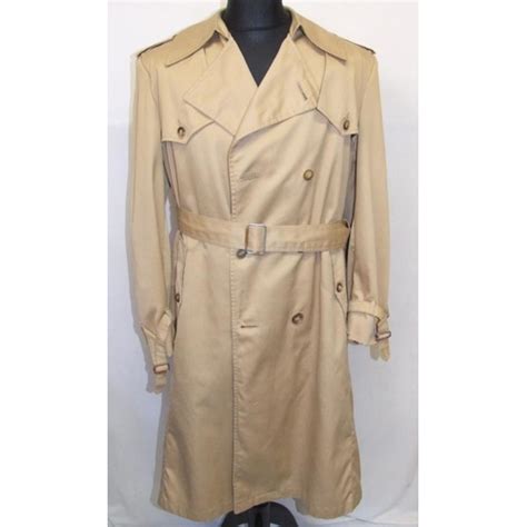 Christian Dior Tailored By Gleneagles Trench Coat Sz 42L